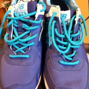 New Balance Men Size 12  Blue And White ML574LB2